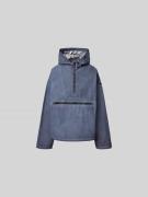 Diesel Jacke mit Kapuze in Blau, Größe 46