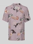 Scotch & Soda Regular Fit Freizeithemd mit 1/2-Arm in Mauve, Größe L