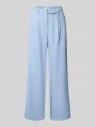 moves Flared Stoffhose mit Kordelzug Modell 'Andriana' in Hellblau, Gr...