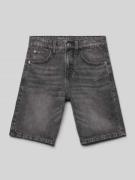Tom Tailor Regular Fit Jeansshorts aus reiner Baumwolle in Black, Größ...