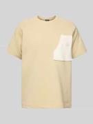 The North Face T-Shirt mit Brusttasche Modell 'TERRY' in Beige, Größe ...