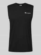 CHAMPION Tanktop mit Label-Print in Black, Größe L