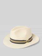 bugatti Strohhut mit Zierschleife in Offwhite, Größe 57