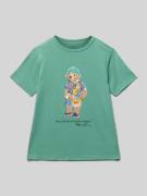 Polo Ralph Lauren Teens T-Shirt mit Polo Bear Print in Gruen, Größe M