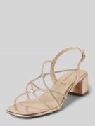 Tamaris Sandalette mit Strasssteinbesatz in Gold, Größe 37