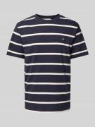 Gant T-Shirt mit Label-Stitching in Marine, Größe XXL