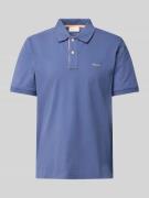 Gant Regular Fit Poloshirt mit Label-Stitching in Rauchblau, Größe L