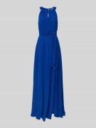 Christian Berg Cocktail Abendkleid mit Schlüsselloch-Ausschnitt in Roy...