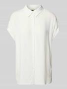 Tom Tailor Relaxed Fit Hemdbluse aus reiner Viskose in Offwhite, Größe...