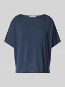 Marc O'Polo Oversized Strickshirt aus Baumwoll-Leinen-Mix in Marine, G...