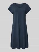 Marc O'Polo Shaped Fit Jerseykleid aus Baumwoll-Mix in Marine, Größe X...