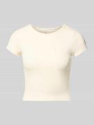 Review T-Shirt mit Rundhalsausschnitt in Offwhite, Größe L