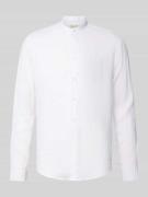 Casual Friday Slim Fit Freizeithemd aus Leinen Modell 'Anton' in Weiss...