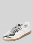 ALOHAS Sneaker aus Leder im Metallic-Look in Silber, Größe 40