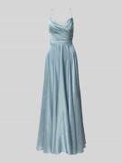Hey Kyla Abendkleid mit rückseitiger Schnürung in Hellblau, Größe 40