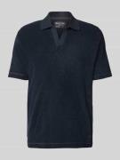 Marc O'Polo Regular Fit Poloshirt aus Baumwoll-Frottee in Marine, Größ...