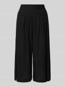 s.Oliver BLACK LABEL Loose Fit Culotte aus Lyocell-Mix in Black, Größe...
