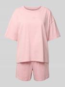 Marc O'Polo Regular Fit Pyjama aus reiner Baumwolle in Rosa, Größe L