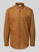 CK Calvin Klein Regular Fit Freizeithemd aus Leinen-Baumwoll-Mix in Ha...