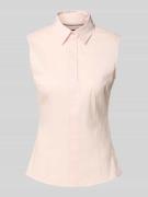 BOSS Slim Fit Blusentop mit Umlegekragen Modell 'Bashiva' in Rosa, Grö...