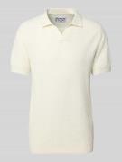 JAKE*S STUDIO MEN Regular Fit Poloshirt mit Strukturmuster in Offwhite...