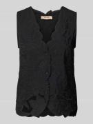MOS MOSH Regular Fit Blusentop mit V-Ausschnitt Modell 'Daima' in Blac...