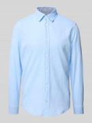 JOOP! Jeans Regular Fit Freizeithemd aus Leinen-Baumwoll-Mix Modell 'H...