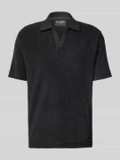 Marc O'Polo Regular Fit Poloshirt aus Baumwoll-Frottee in Black, Größe...