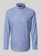 Gant Regular Fit Freizeithemd mit Streifenmuster Modell 'POPLIN' in Bl...