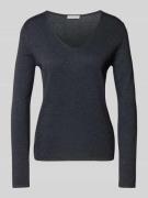 Tom Tailor Pullover mit V-Ausschnitt in Anthrazit, Größe XXXL