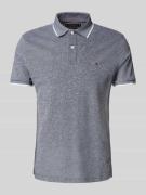 Tommy Hilfiger Regular Fit Poloshirt aus Baumwoll-Leinen-Mix in Marine...