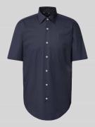 BOSS Regular Fit Business-Hemd mit 1/2-Arm Modell 'Joe' in Marine, Grö...