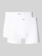 Götzburg Wäsche Boxershorts mit Label-Detail in Weiss, Größe XL