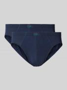 Götzburg Wäsche Slip mit Label-Detail in Marine, Größe L
