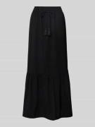 Vero Moda Ausgestellter Maxi-Rock mit Volants Modell 'PRETTY' in Black...