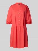 Marc Cain Knielanges Hemdblusenkleid mit Knopfleiste in Koralle, Größe...