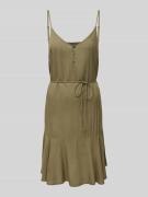 Pieces Tailliertes Minikleid mit Taillenband Modell 'NYA' in Oliv, Grö...