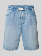 REVIEW Relaxed Fit Jeans Shorts mit elastischem Bund - Jorts in Blau, ...