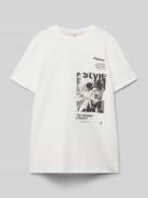 Only Regular Fit T-Shirt aus reiner Baumwolle Modell 'PERNILLE' in Wei...