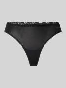 Calvin Klein Underwear String mit Spitzenbesatz in Black, Größe L