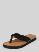 Tommy Hilfiger Zehentrenner mit Label-Detail Modell 'ELEVATED' in Blac...