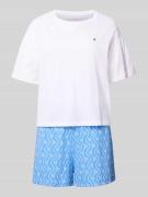 TOMMY HILFIGER Relaxed Fit Pyjama aus reiner Baumwolle in Blau, Größe ...