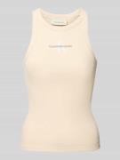 Calvin Klein Jeans Tanktop mit Label-Stitching und Rundhalsausschnitt ...