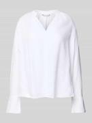 Tommy Hilfiger Relaxed Fit Bluse aus reinem Leinen in Weiss, Größe 36