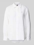Tommy Hilfiger Regular Fit Hemdbluse aus reinem Leinen in Weiss, Größe...