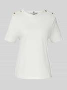 Tommy Hilfiger Regular Fit T-Shirt aus reiner Baumwolle in Ecru, Größe...