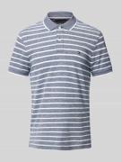 Tommy Hilfiger Regular Fit Poloshirt aus Baumwoll-Leinen-Mix in Marine...