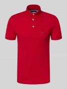 Tommy Hilfiger Slim Fit Poloshirt aus Baumwoll-Elasthan-Mix in Rot, Gr...