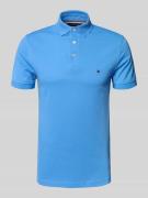 Tommy Hilfiger Slim Fit Poloshirt aus Baumwoll-Elasthan-Mix in Aqua, G...