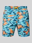 Napapijri Badehose mit elastischem Bund und Tunnelzug in Ocean, Größe ...